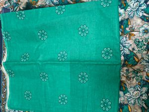 Women's Teal Floral Printed Kurta Set with Dupatta