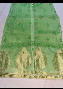 Light Green Embroidered Kurta
