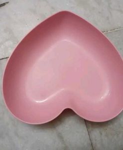 10 Pink Heart-Shaped Serving Bowls