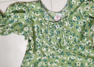 Mother- Daughter Set Pista Floral Printed