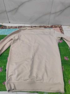 Mens Beige Winter Sweatshirt - Forever Print Size