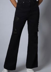 Black Flare Fit Jeans