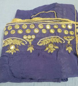 Embroidered Mirror Work Dupatta