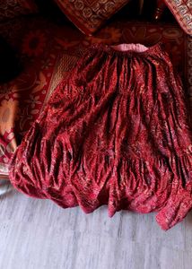 Bohemian Floral Tiered Maxi Skirt