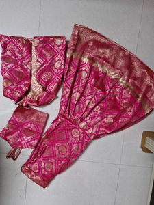 Stunning Pink Brocade Kurta Set
