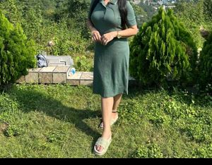 Stylish Green Polo Dress