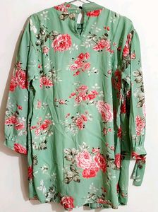 Floral Print A-Line Dress