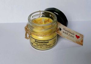 Rose and jasmine Scented Hand Poured Aroma Candle