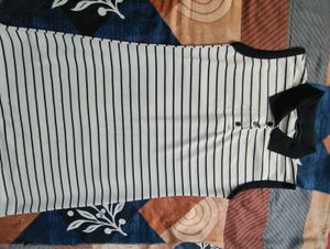 Striped Sleeveless Mini Dress