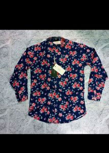 Zara Floral Shirt Size M