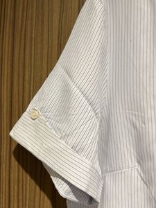 Striped Button-Down Short Sleeve Shirt