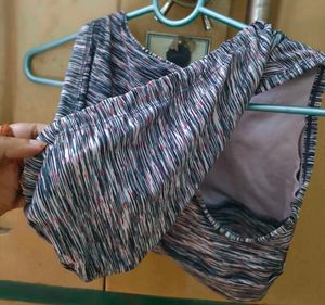 Sleeveless Cropped Hoodie Top