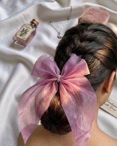 Handmade Lavender Bow Clip