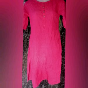 Kurta With Side Pocket From INDIE PICKS - AJIO