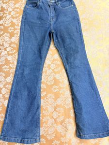 ginger Classic Blue Flare Jeans - Vintage Style