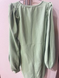 Chic Puffy Sleeve Mini Dress