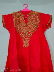 Red Anarkali