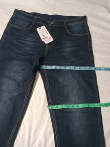 Stylish Dark Blue Denim Jeans