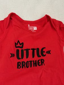 Little Brother Text Romper
