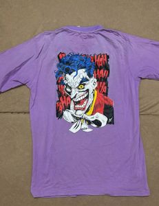 H&M Purple Joker Graphic T-Shirt