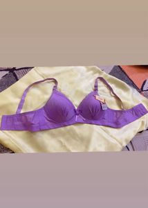 New Purple Lace Padded Bra