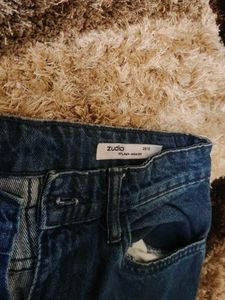 Zudio Blue Denim Mom Jeans