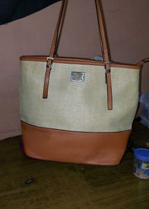 Allen Solly Tan Tote Bag