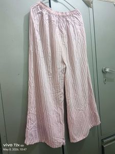 Pink Striped Palazzo Pants