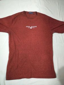 Maroon Round Neck Tshirt