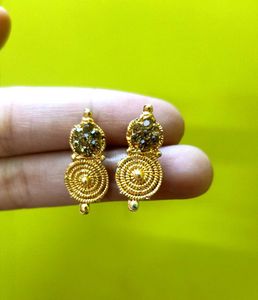 Gold Tone Ethnic Earrings