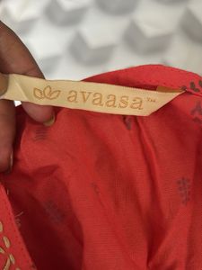 Coral Embroidered Kurta