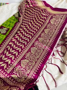 Designer Saree With Stitched Blouse