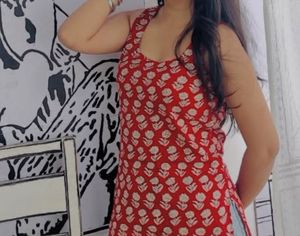 Red Floral Print Sleeveless Tunic