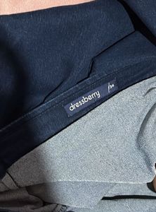Dark Wash Denim A-Line Skirt