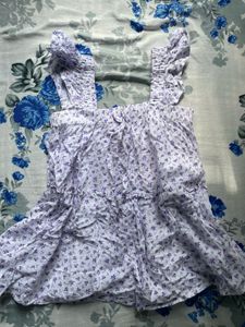 Cute Floral Print Smocked Top