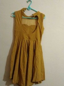 Mustard Sleeveless Dress