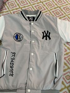 Stylish Grey Bomber Jacket