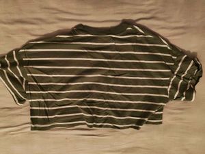 Striped Cropped T-Shirt