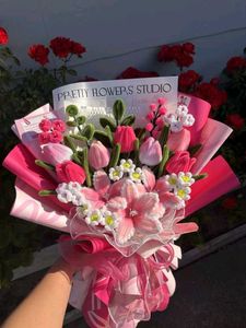 Handmade Crochet Flower Bouquet