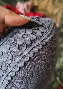 Stylish wired Lace Detail Bra