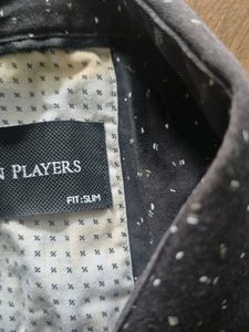 Men's Dark Polka Dot Long Sleeve Shirt