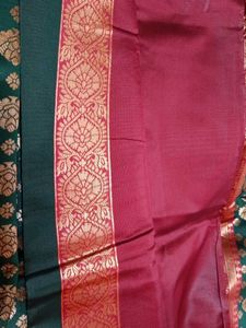 Beautiful Green Brocade Saree