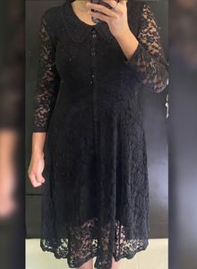 Elegant Black Lace Dress
