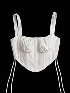 Bershka Cotton Blend Corset top