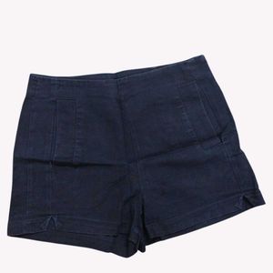 Navy Blue High-Waisted Shorts M