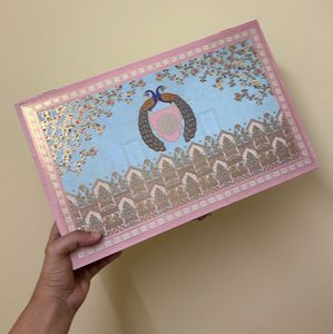 Decorative Peacock Design Box rakhi