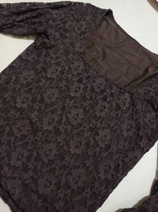 Y2k Pinterest Fairycore Choco Brown Lace Top🧚🏻‍♀