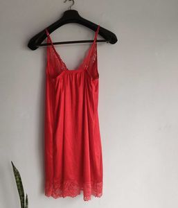 Elegant Red satin Nightgown