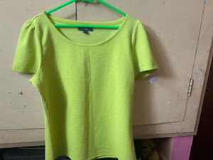 Green Puff Sleeve Top