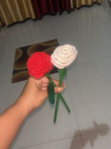 Handmade Crochet Rose Flowers
